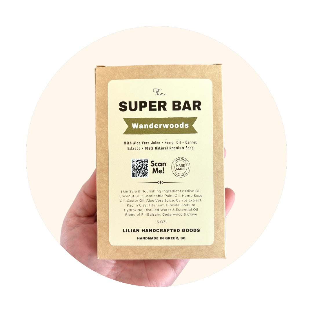 The Super Bar - Wanderwoods 6 Oz Soap Bar